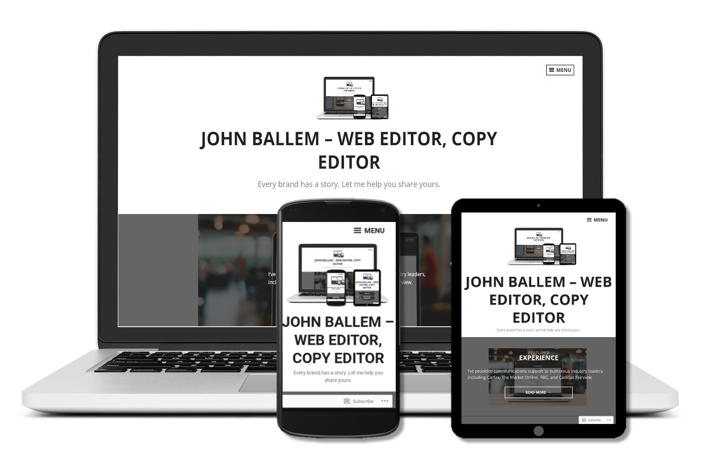 John Ballem – Web Editor, Copy Editor